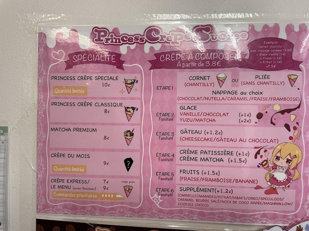 Princess Crêpe - Menu Image 1